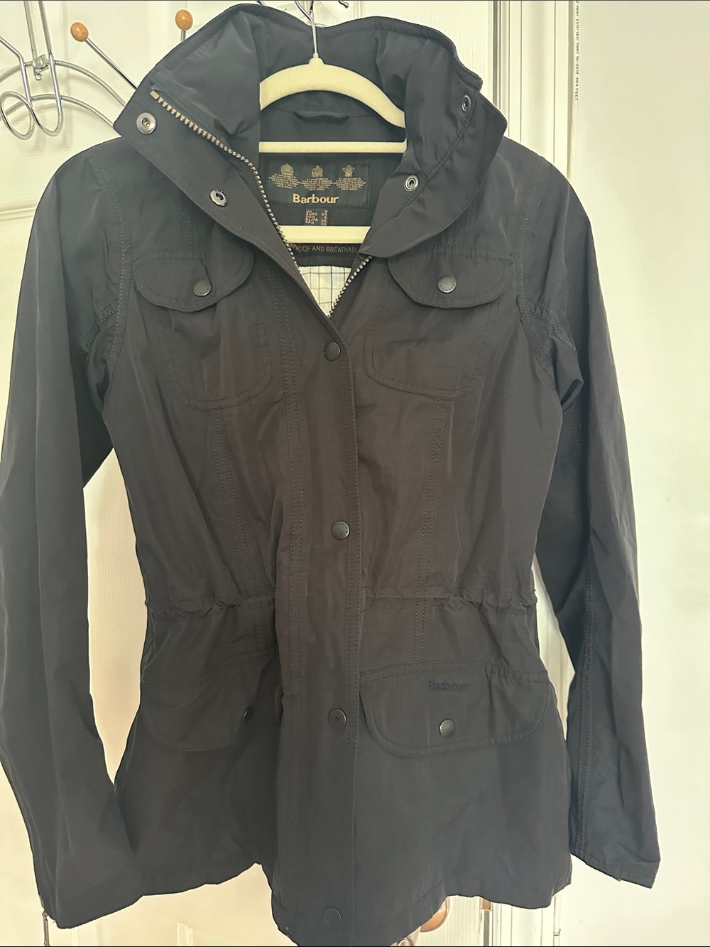 Barbour Black Jacket - US size 4, Euro 34 Good condition!